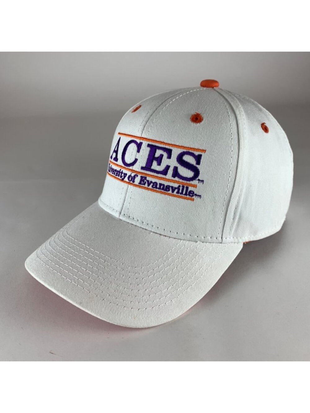 Evansville Aces NCAA White The Game Bar Snapback Hat